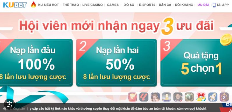 Khuyến mãi Ku Casino siêu khủng dành cho hội viên Kubet 2024 