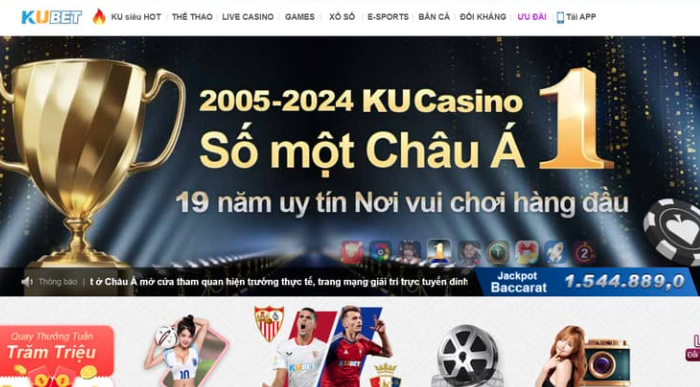 Ku19 – Top 2 Địa Chỉ Cá Cược Hàng Đầu Châu Á Năm 2024 Kubet